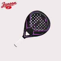 Raquette de padel OEM Diamond, légère, en fibre de carbone, noyau en EVA souple, logo personnalisé haut de gamme pour le tennis