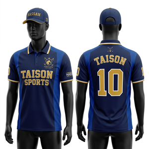 Polo para Hombre, 160 GSM, Tela Transpirable de Poliéster, Diseño de Paneles Diagonales en Naranja, Azul Marino y Blanco, Logotipo Personalizado con Impresión por Sublimación - Product Image 3