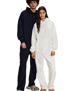 LOGOTIPO personalizado de alta calidad de algodón poliéster 430g ropa otoño deportes chándal unisex Sudadera con capucha pantalones de chándal conjunto Sudadera con capucha pantalones de Jogger - Product Image 4