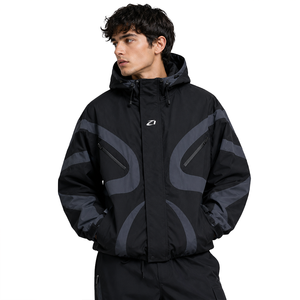 Top Quality Windbreaker Fabric Hoodies for Men Long Sleeve Big Zipper Pockets Custom Men Waterproof Windbreaker Men's <b>Jackets</b> - Product Image 1