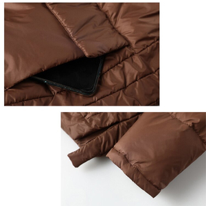 Veste d'hiver matelassée à capuche de luxe légère et isolante pour hommes et femmes, service d'approvisionnement direct usine disponible dès maintenant - Product Image 6