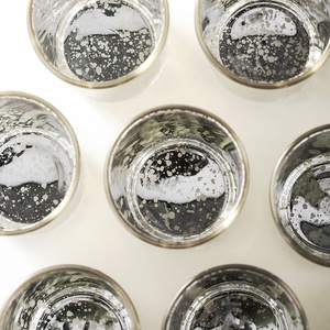 Bougeoir votif en verre doré de haute qualité avec finition au mercure, service OEM et ODM, vente en gros, pour décoration de maison - Product Image 4