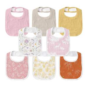 Bavoirs en mousseline de luxe pour bébé 100% bambou, doux et respirants - Product Image 1