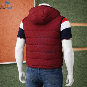 Chaleco Acolchado Vintage con Capucha para Hombre, Chaqueta sin Mangas Ligera para Invierno, Logotipo Personalizado, Cálido, Acolchado, Informal, Transpirable, de Secado Rápido - Product Image 4