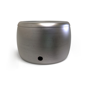 Support de tuyau d'arrosage en métal martelé de qualité supérieure, conteneur de rangement pour tuyau d'arrosage extérieur, pot décoratif en métal pour tuyau d'arrosage extérieur - Product Image 3