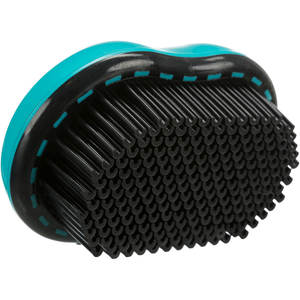 Brosse pour tissus d'ameublement et textiles TPR 7 x 10 cm noire/turquoise pour le toilettage des animaux de compagnie - Product Image 3