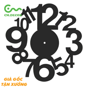 Reloj de Pared Decorativo Grande de Cuarzo TDH019 para Decoración del Hogar, de Una Sola Cara con Patrón Escénico, Logotipo Personalizado, Diseño de Reloj de Pared 3D - Product Image 3