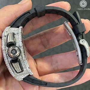 Charm Jewells Montre de luxe pour homme en acier inoxydable 40 mm, chronographe mécanique analogique, bracelet en acier inoxydable, cristal saphir, automatique - Product Image 4