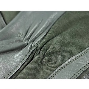 <b>Fire</b> Proof Heat Resistant Durable Pilot OEM Breathable Leather Weight Tactical Long Gauntlet Sage Green Aramid Gloves Anti-Slip - Product Image 2