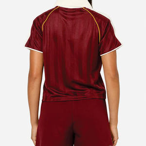 قميص رياضي نسائي مخصص بتقنية التسامي، قميص تدريب قصير الأكمام قابل للتنفس، ملابس الشارع والكاجوال، قميص كرة القدم الأمريكية - Product Image 3