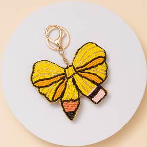 Designer Leaf Seed Beaded Keychain Handcrafted <b>Key</b> Holder For <b>Keys</b> <b>Bags</b> Premium Pendant <b>Bag</b> Charm Trendy Fashion <b>Key</b> <b>Rings</b> - Product Image 5