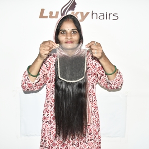 Remy Hair Indian Hair Closure Straight Natural Color Black Product Cuticle Aligned Weave Hair Deep Loose Wave Virgin Extensions - Product Image 2