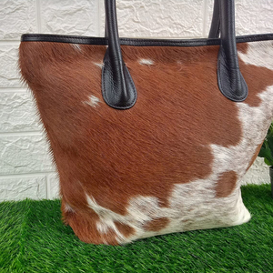 Sac à main tendance en cuir de vachette sur mesure pour femme, deux poignées, imperméable, respirant, option marque privée, haute couture - Product Image 5
