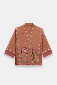 Embroidered Cotton Kurta For Women Traditional Indian Pakistani Casual Wear Loose Fit All Seasons - Product Image 2