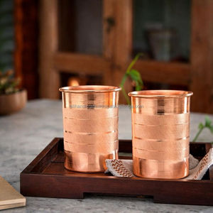 Verre d'hydratation en cuivre pur pour les repas en famille et l'hydratation quotidienne - Product Image 6