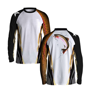 Camisetas de pesca transpirables con sublimación completa para hombre, de alta calidad, personalizadas, anti-UV, de manga larga y secado rápido. - Product Image 6