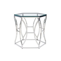 Table basse moderne en métal avec plateau en bois, finition élégante, design durable, complément idéal pour le salon, meubles de maison