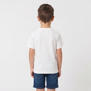 T-shirt Henley unisexe pour enfants 2026 en gros, manches courtes, boutonné, en jersey de coton, haut décontracté, logo personnalisable, coupe classique, été - Product Image 4