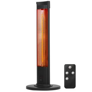 1500W Electric Fan <b>Heater</b> Indoor/Outdoor Space <b>Heater</b> with Remote Control 2 Speeds US <b>Plug</b> for Patio Bedroom - Product Image 1