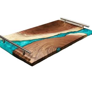 ถาดเสิร์ฟศิลปะทำจากไม้ทำจากเรซิ่นทำจากไม้รูปทรงไม่เหมือนใครสำหรับใช้ในร้านอาหารออกแบบได้ตามต้องการ - Product Image 1