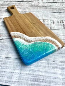 Planche à découper personnalisée en résine et bois d'acacia époxy pour fromage de charcuterie de bambou de Falak World Export - Product Image 6