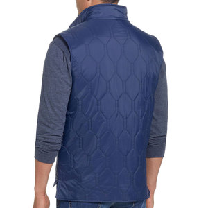 Gilet matelassé noir pour homme Zipro Industries, col montant, fermeture éclair, coupe-vent, décontracté, hiver, couleur unie, 100% polyester. - Product Image 5