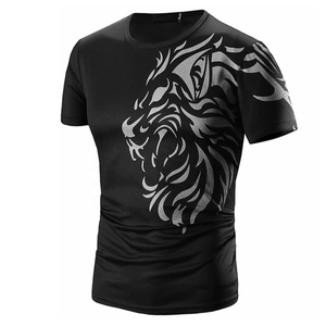 Camiseta de Hombre con Estampado por Sublimación, Directo de Fábrica, Algodón y Poliéster, Personalizada, Manga Corta, Totalmente Personalizable, Ropa Deportiva Informal - Product Image 3