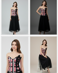 Custom Printed Sublimation Bustier <b>Corset</b> <b>Strapless</b> Boned Top with Zipper Women Fashion <b>Corset</b> Supplier - Product Image 4