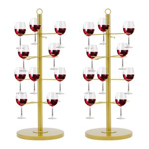 Exhibidor de Copas de Champán con Capacidad para 12 Copas, Centro de Mesa para Eventos, Soporte Decorativo Independiente para Copas de Vino - Product Image 1