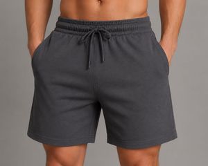 Pantalones Cortos Deportivos Casuales para Hombre, Ecológicos, de Lona Media, Color Sólido, Tejidos, con Cordón en la Cintura, Transpirables - Product Image 4