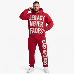 Conjunto Deportivo de Poliéster 100% para Hombre, Sudadera con Cremallera y Pantalones Deportivos de Invierno, Conjuntos Deportivos de Poliéster de Alta Calidad para Hombre - Product Image 3