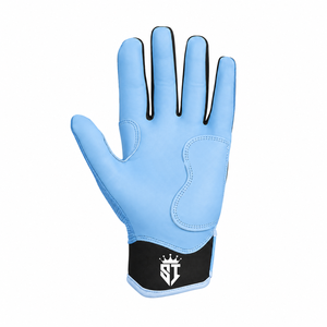 Guantes de Bateo SHAHI IMPEX de Cuero Azul Claro Tejido de Alta Calidad, con Logotipo Personalizado, Acolchados, Transpirables, con Cierre de Gancho y Bucle, Unisex, para Entrenamiento - Product Image 4