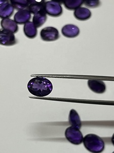 Piedra preciosa Natural Ametyest, forma ovalada, 6x8mm, 7x5mm, fina calidad, lote limpio por Sadiya internacional - Product Image 4