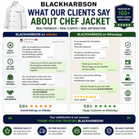 Veste de chef unisexe haut de gamme, tissu en mélange de coton 240 GSM, respirant, manches courtes, fermeture à boutons, rose et noir, uniforme de chef personnalisé