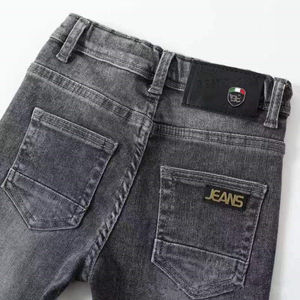 กางเกงยีนส์สีเทาเอวสูงทรงใหม่สำหรับเด็กผู้ชาย ฤดูใบไม้ผลิและฤดูร้อนปี 2025 สวมใส่สบาย ระบายอากาศได้ดี - Product Image 4