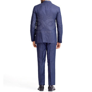 Costume élégant pour homme 2 pièces, coupe classique, costume formel pour affaires, veste et pantalon, mariage, fête, tenue de bureau, logo personnalisé, vente en gros - Product Image 3