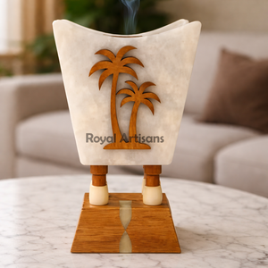 Top Selling Arabic Wooden Epoxy Resin Bakhoor <b>Burner</b> & <b>Incense</b> <b>Holder</b> for Wedding Gifts Ramadan Gifts and Corporate Giveaways - Product Image 1