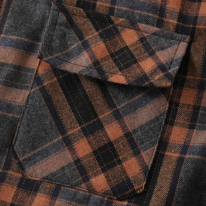 Solid Color High Quality Breathable Cotton Material Customized New Men Casual Flannel Shirt - Product Image 4