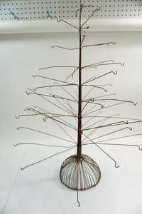 <b>Artificial</b> <b>Tree</b>, Vintage Metal <b>Tree</b>, Xmas <b>Tree</b>, Rustic Indoor Tabletop <b>Tree</b> to Display Ornaments, Metal <b>Tree</b> Ornaments - Product Image 3