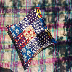 Designer Colorful Flover And Ottoman 100% Cotton Multipattern Embroidered <b>Cushion</b> <b>Covers</b> Hand Knitted <b>Covers</b> For Home Decor - Product Image 1