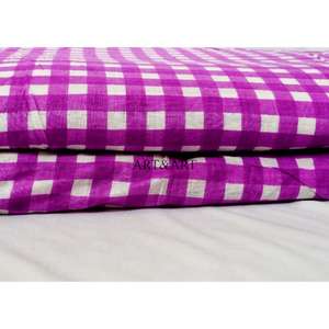 เสื้อผ้าแฟชั่นน้ำหนักเบา พิมพ์ลายบล็อกด้วยมือ ลายสี่เหลี่ยม สำหรับตกแต่งบ้าน สวมใส่สบาย เหมาะสำหรับผู้หญิงและเด็กผู้หญิง ตัดเย็บด้วยผ้าคุณภาพสูง - Product Image 6