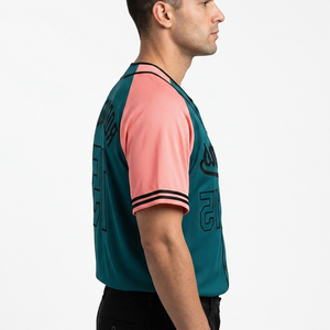Camiseta de Béisbol Personalizada de Malla de Alta Densidad, Transpirable, que Absorbe la Humedad, Ligera, 100% Poliéster, Cuello en V, Correa Ajustable, Deportiva - Product Image 3