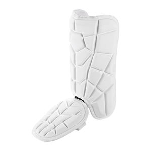 Protège-tibias de baseball professionnels pliables, légers, respirants, avec fermeture auto-agrippante pour une performance optimale - Product Image 1