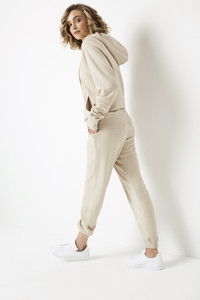 Ensemble de survêtement à capuche pour femmes, imprimé animal blanc, bandes latérales, vêtements de sport décontractés, pantalon à cordon de serrage à manches longues, tenue deux pièces - Product Image 2