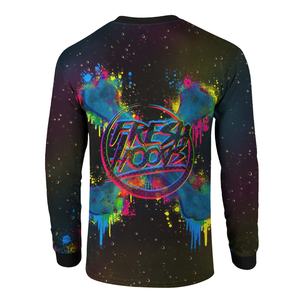 Men's Custom Design Print <b>Funnel</b> Neck T-Shirt Full Sleeve Sport Fitness Wear Quick Dry Knitted Fabric Latest Style Prices - Product Image 4