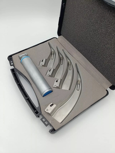 Ensemble de laryngoscopes manuels conventionnels Mac, 4 lames (12, 3, 4), manche moyen, en acier inoxydable allemand, pour os, approuvé CE - Product Image 3
