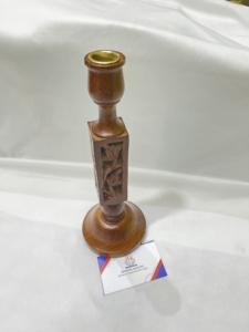 Quemador de incienso de madera, artículo artesanal hecho por un artesano indio, trabajo en cuero y metal, artículo de DUBÁI - Product Image 5