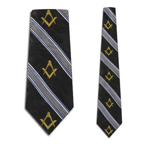 Corbata Masónica Personalizada con Diseño y Color a Medida para Hombre, Corbata con Escuadra y Compás Dorados, Corbata de Prestigio para Logia - Product Image 6