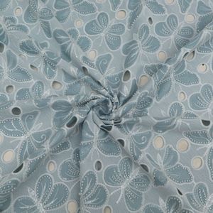 Tissu brodé en gros avec motif en velours et organza pour vêtements de boutique et mode haut de gamme - Commerce textile mondial - Product Image 4