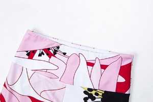 Conjunto de Yoga con Estampado Floral para Mujer, 2 Piezas, Leggings de Cintura Alta, Top Corto, Espalda Cruzada, Spandex, Poliéster, Ropa Deportiva Elástica de Longitud Completa - Product Image 6